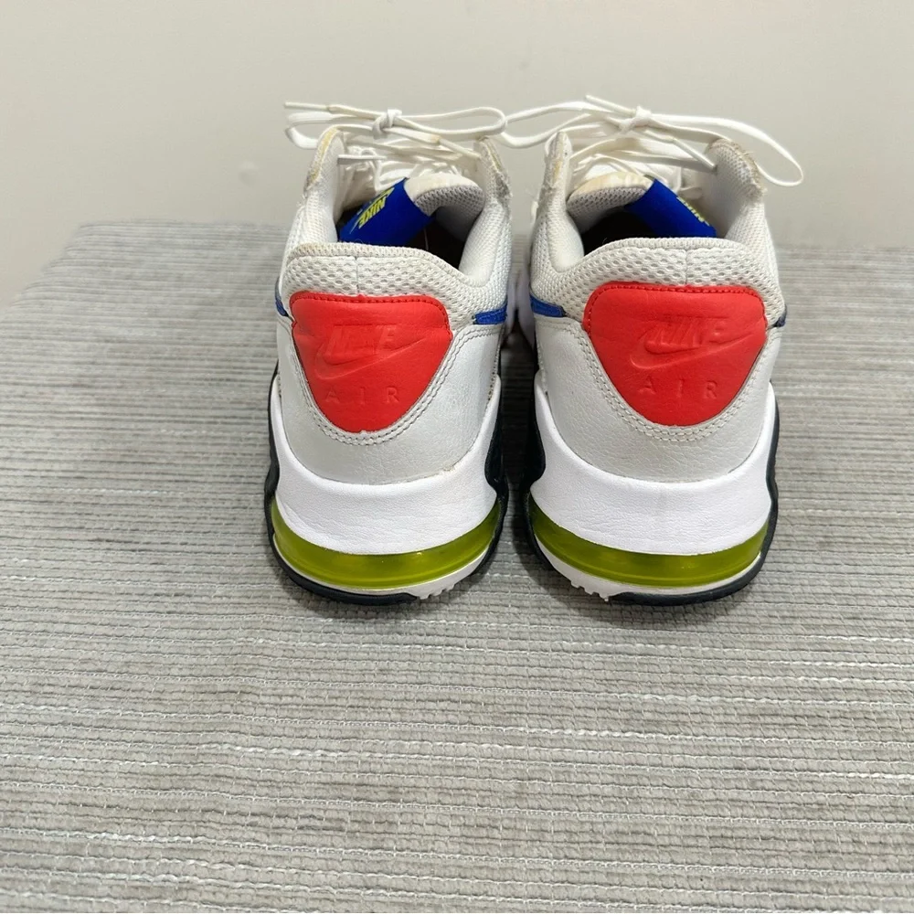 Size 12 -Nike Air Max Excee Hyper Blue White Red‎ Leather Tan Suede (CD4165-101)